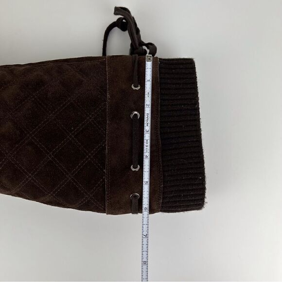Aquatalia by Marvin K Quilted Suede Pull On Boots Size 38/7 - Picture 9 of 10